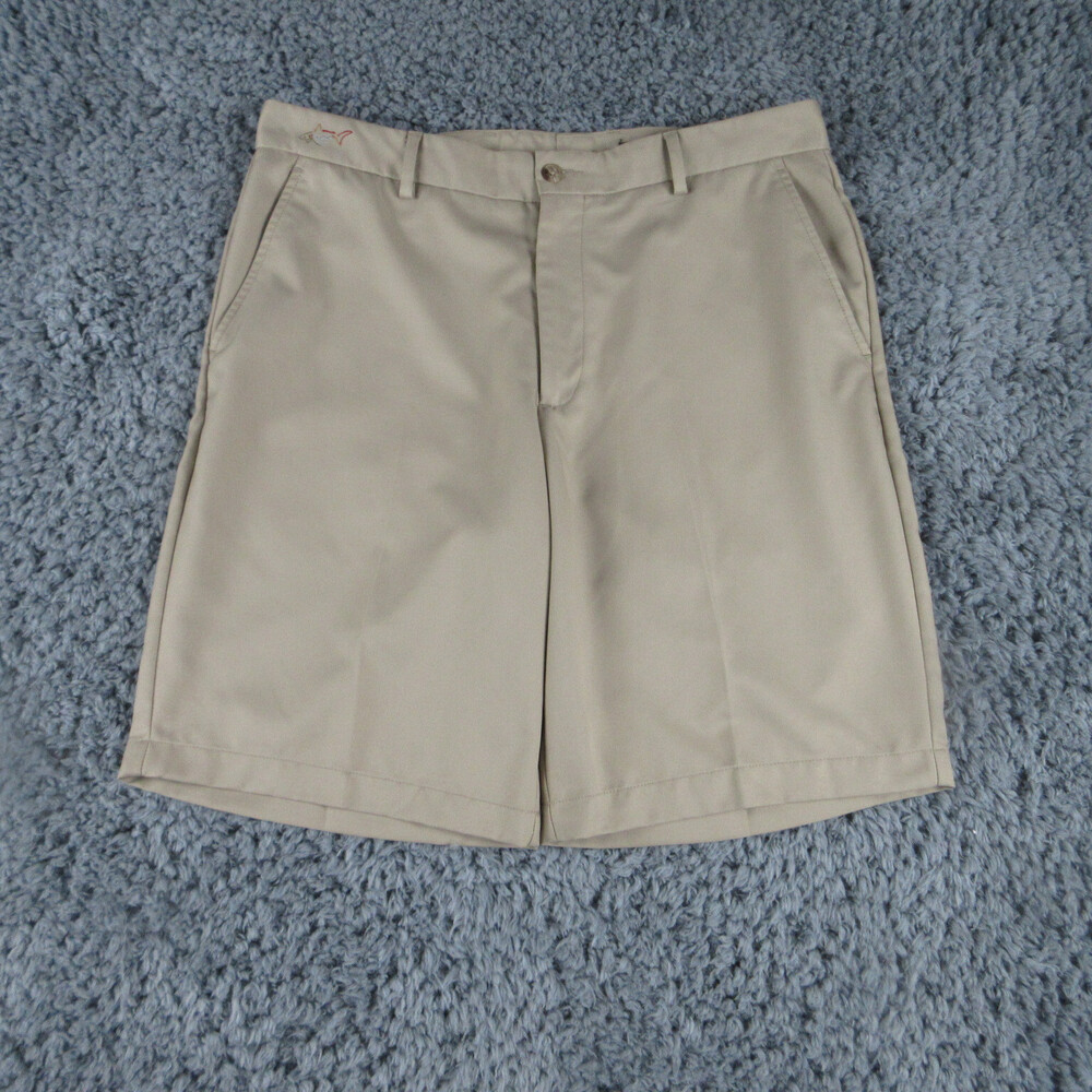 Greg Norman Shorts Mens ' 34 Beige Golf Chino 34 x 9.5*
